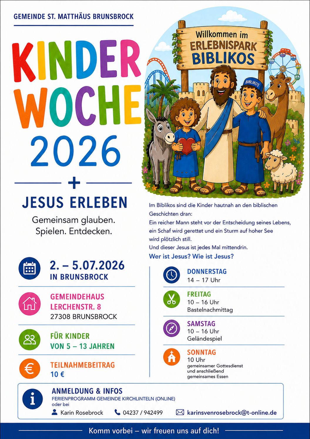 Einladung zur Kinderwoche 2026